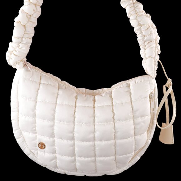 Simply Southern Puff Shoulder Bag -  Wisper White - Picture 1 of 2